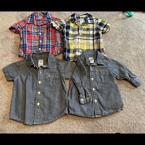 Button down collared shirt 3 months Carter’s